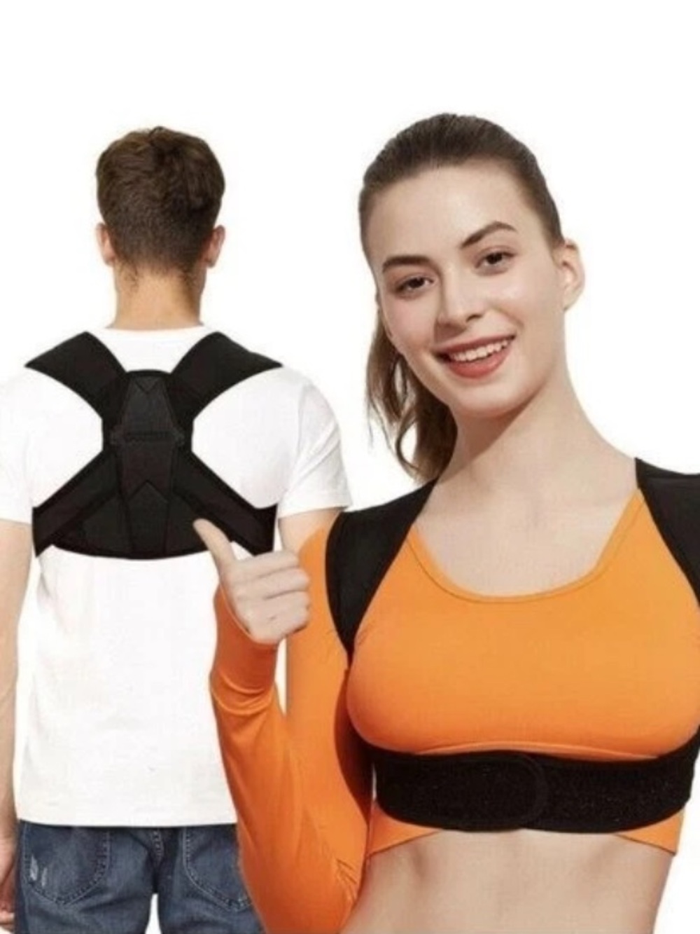 ⭐️ Posture Corrector Adjustable Upper Support Back Shoulder Brace Adult Large